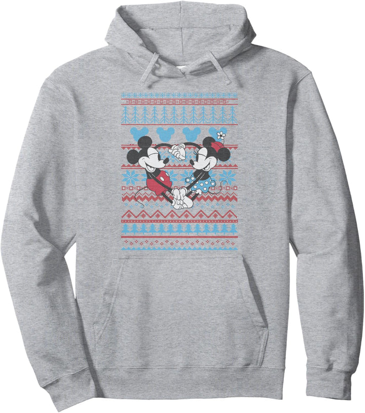 Disney Mickey And Friends Christmas Mickey And Minnie Pullover Hoodie