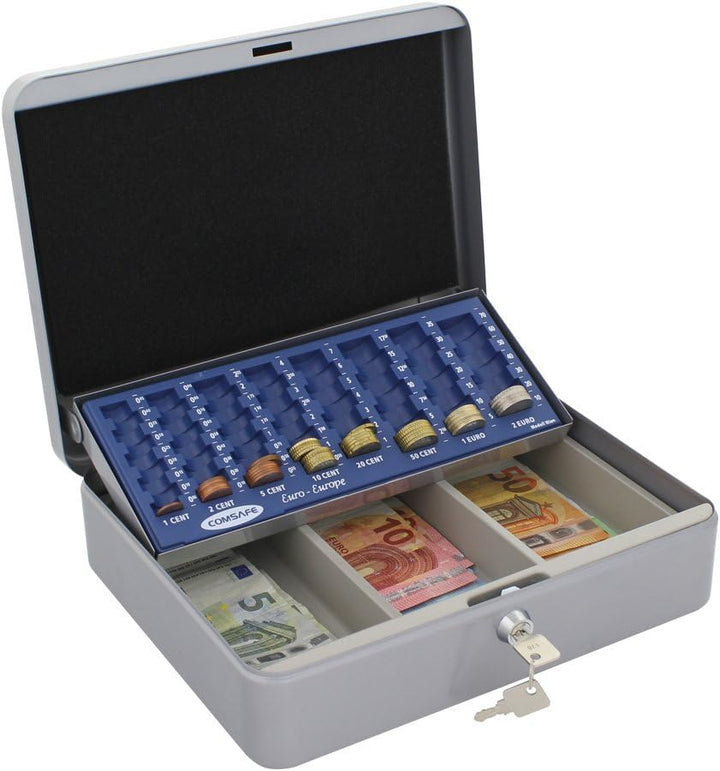Rottner Geldkassette HomeStar Cash Euro 1-silber-(BxH) 30x9cm
