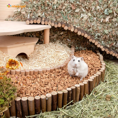 Niteangel Natürliches Kokosnuss-Hamster-Einstreu und Haustierstreu für Zwerghamster, Gerbils, Mäuse,