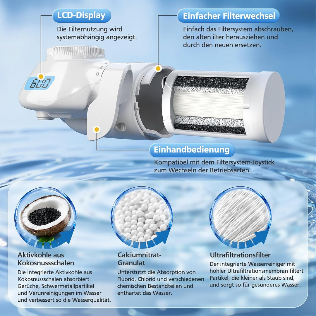 Filterkartusche für Brita On Tap HF/V/V-MF Wasserhahn 600L, Wasserfilter für BRITA On Tap V Filterka