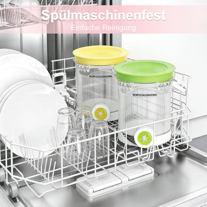 4 Stück Behälter für Ninja Swirl CREAMi 480 ml Eisbehälter - Eismaschine Zubehör für Ninja NC700/NC7