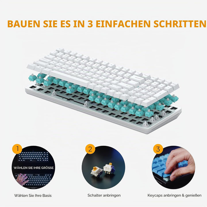 Glorious Gaming GMMK 2 Full Size (96%) Barebones (Frame Only) – Mechanisches Gaming-Tastaturgrundger