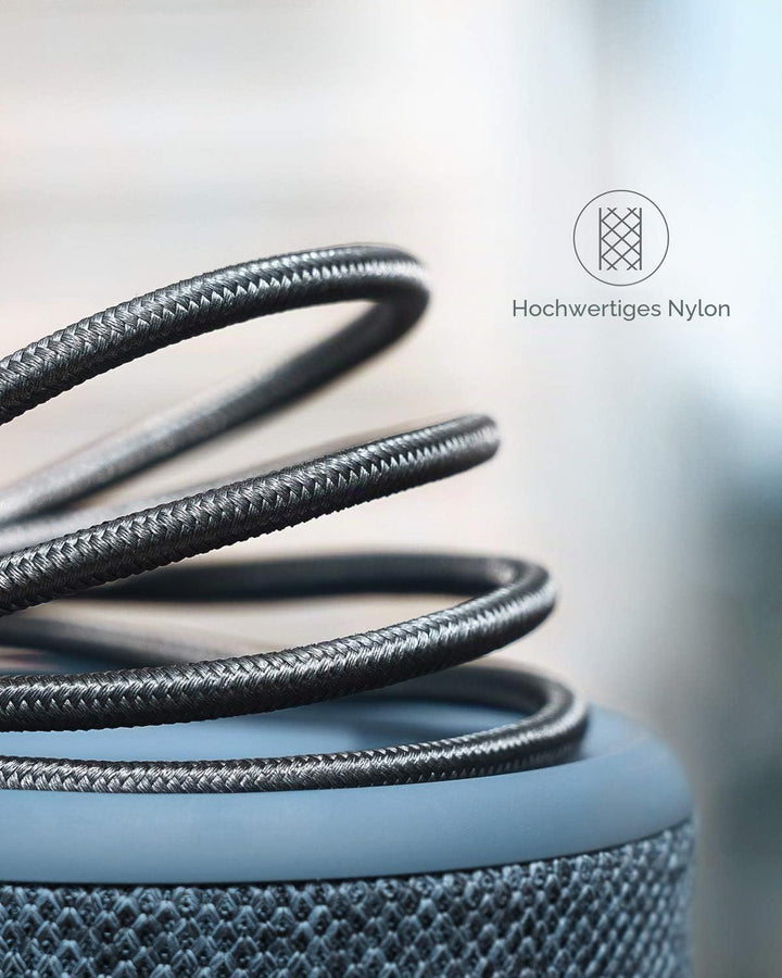 Anker USB auf USB C kabel 3.1A Nylon geflochten [2 Stück 3m] | Für iPhone 17 Pro Max/16/15 Serie, Sa