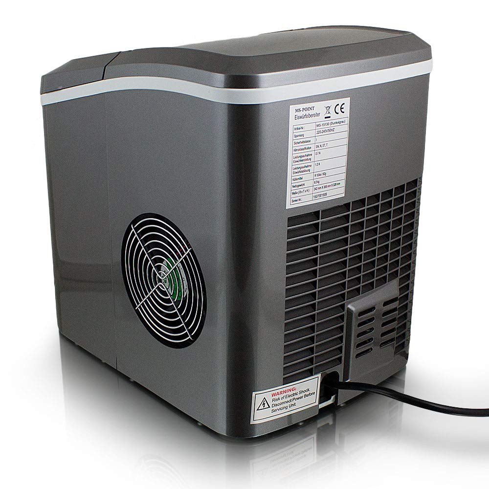 Eiswürfelmaschine Eiswürfelbereiter Eiswürfel Ice Maker EIS Maschine Icemaker, Dunkelgrau