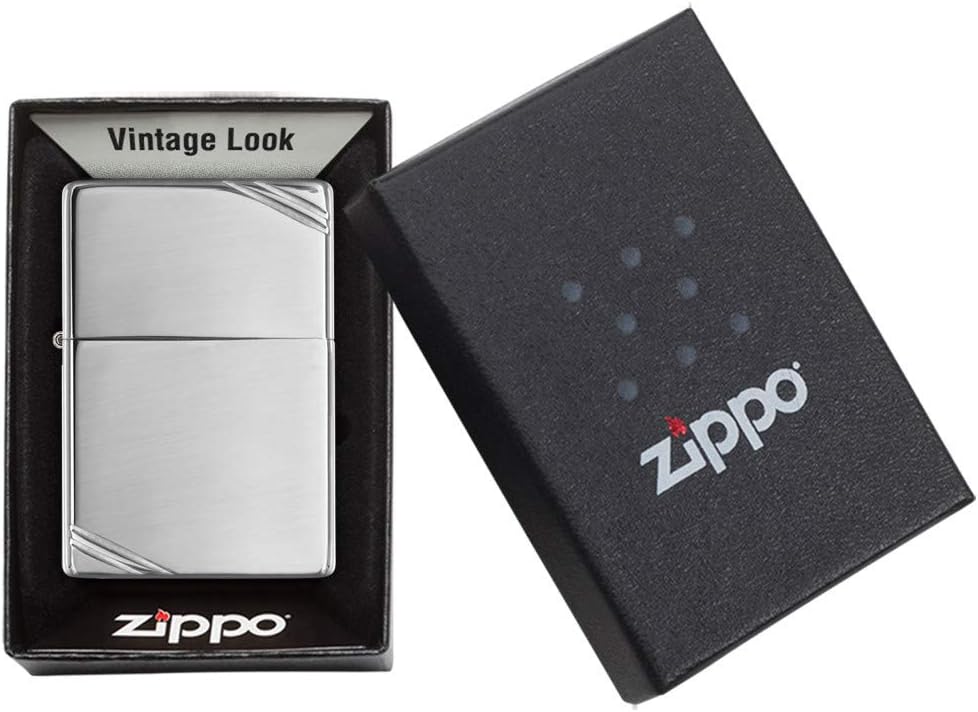Zippo 260 24095 Hexagon Design Benzinfeuerzeug, Messing, Chrome High Polished, Chrome High Polished