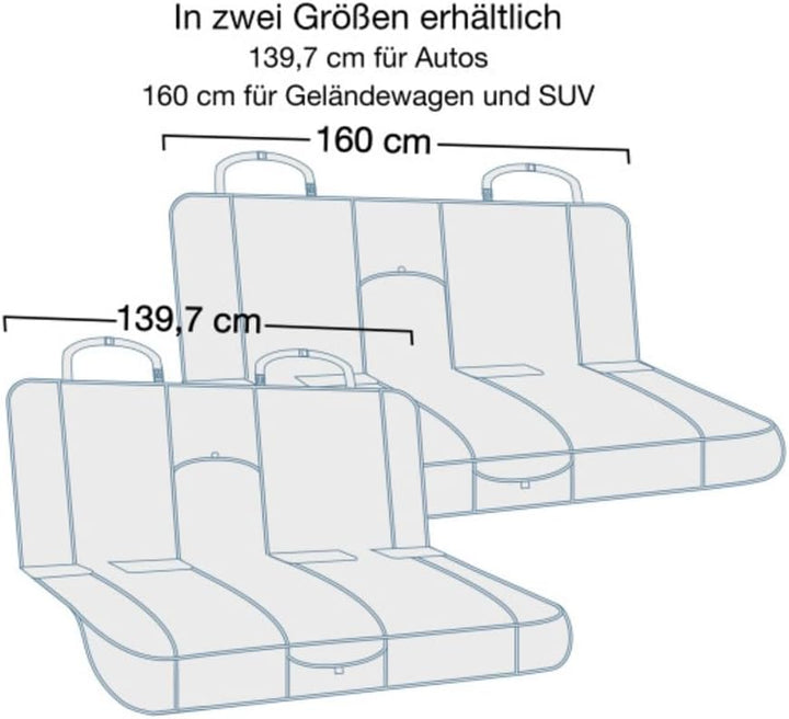 Kurgo Wander Rücksitz-Autoschondecke Hunde, Wasser- und schmutzabweisend, Universelle Passform, 140