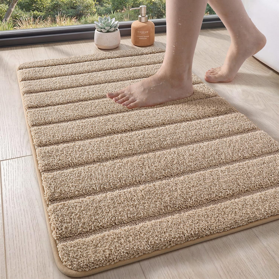 DEXI Badematte rutschfest 60 x 90 cm, Weich Badezimmerteppich Saugfähige Badteppich Waschbar Badvorl