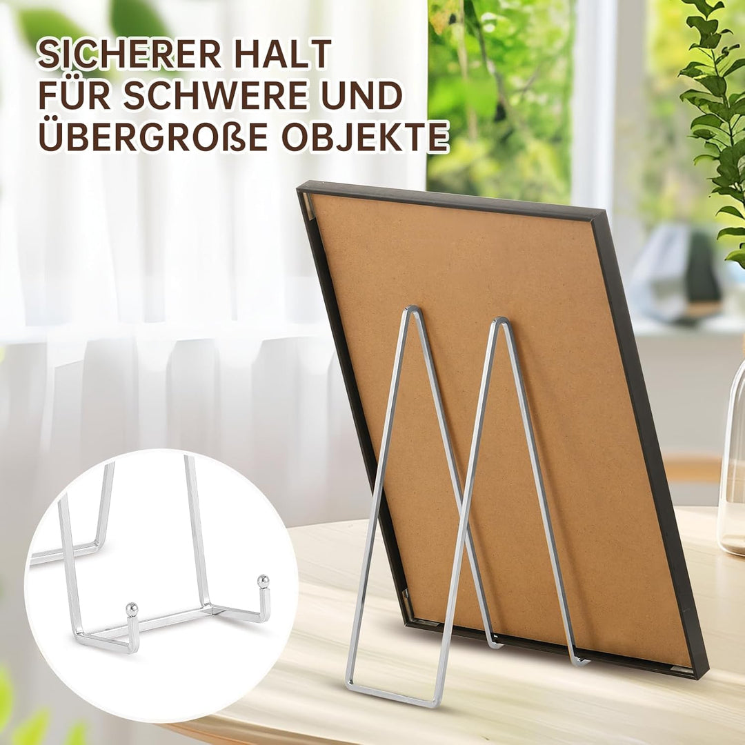 Staffelei Aufsteller Teller Ständer Gross - Tellerständer Metall für schwere Dekoteller - Superhoher