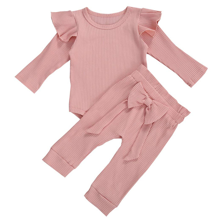 Geagodelia Babykleidung Set Baby Mädchen Kleidung Outfit Langarm Body Strampler + Hose Neugeborene W