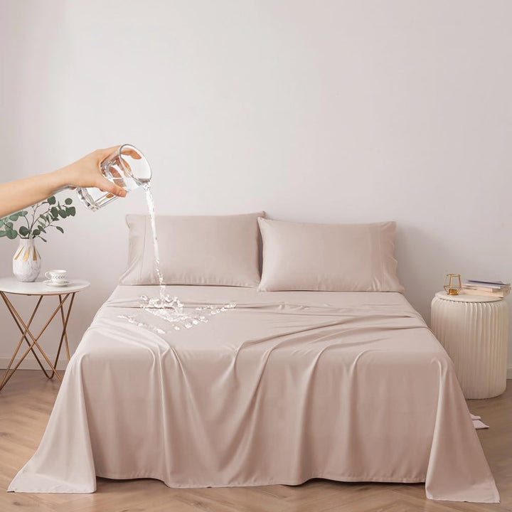 DUJUIKE 100% wasserdichte Schutzdecke oder Liner für Bett, Matratzenschoner für das Bett, Wiederverw