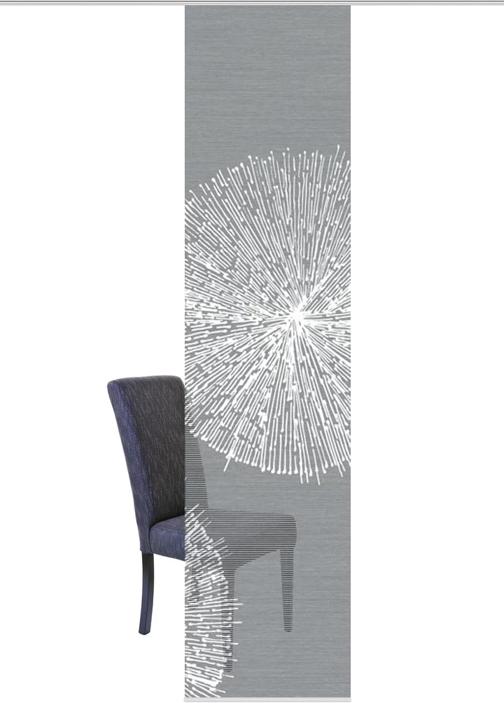 VISION S 84559 | Schiebegardine CRESTON III | halb-transparenter Stoff in Bambus-Optik | 260x60 cm |