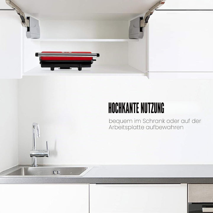 Gotoll Kontaktgrill, Sandwichtoaster,Panini Grill, Panini Sandwich Maker, Elektrogrill Multifunktion