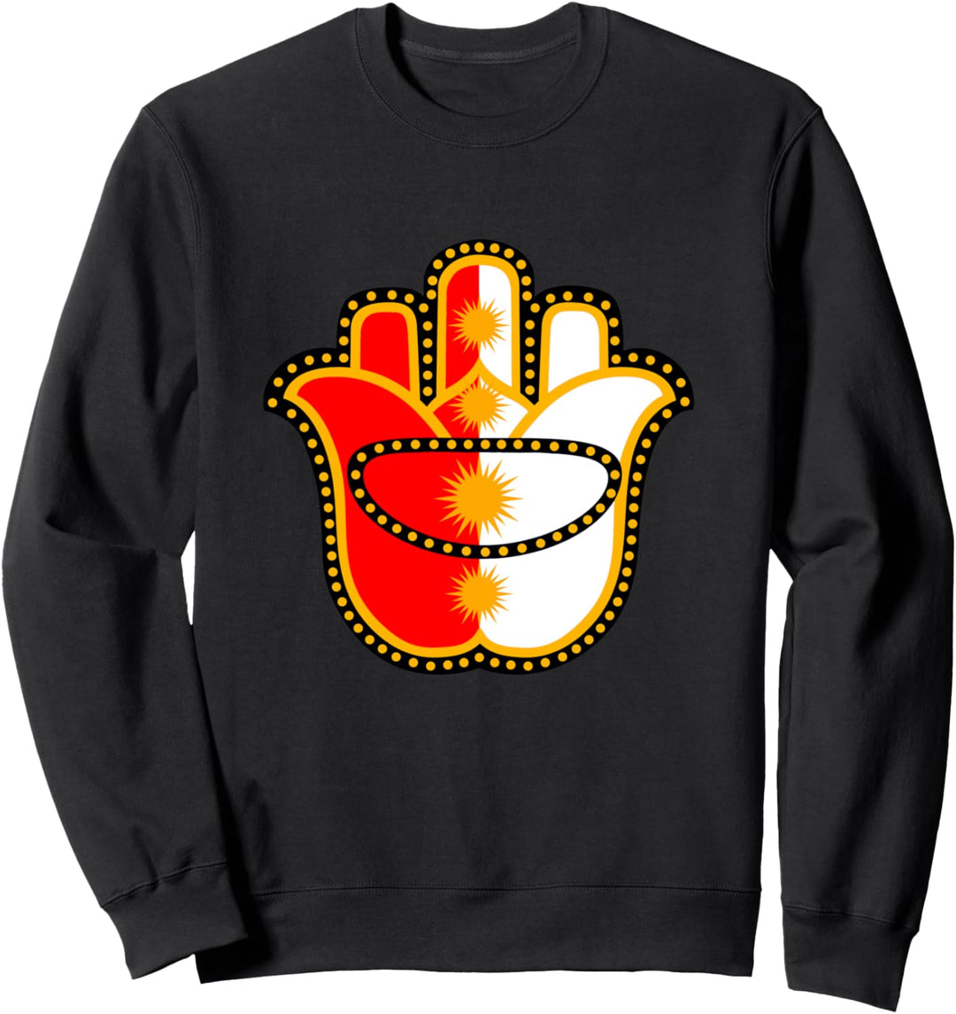 Ezidxan Blumen Auge schützt dich vor jedem Sweatshirt