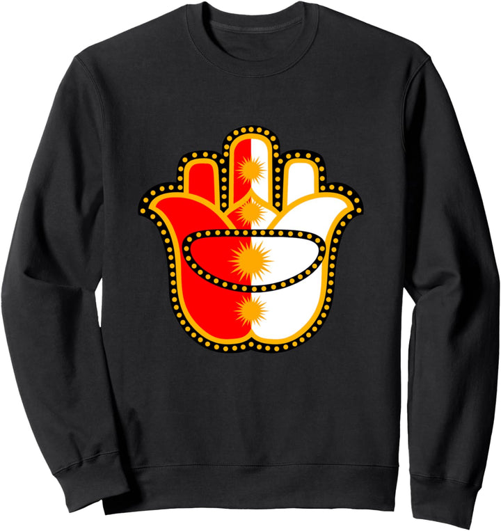 Ezidxan Blumen Auge schützt dich vor jedem Sweatshirt