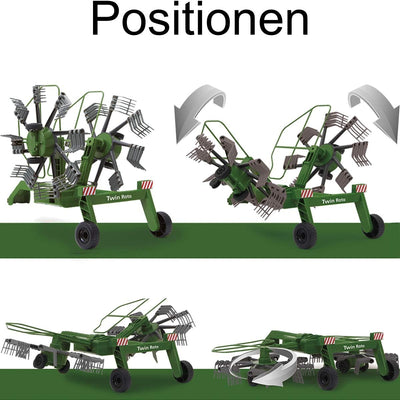 Stimo Schwader für Fendt Traktor 1050 Vario ferngesteuert (1:16 2,4Ghz) RC Anhänger rotierende Zinke