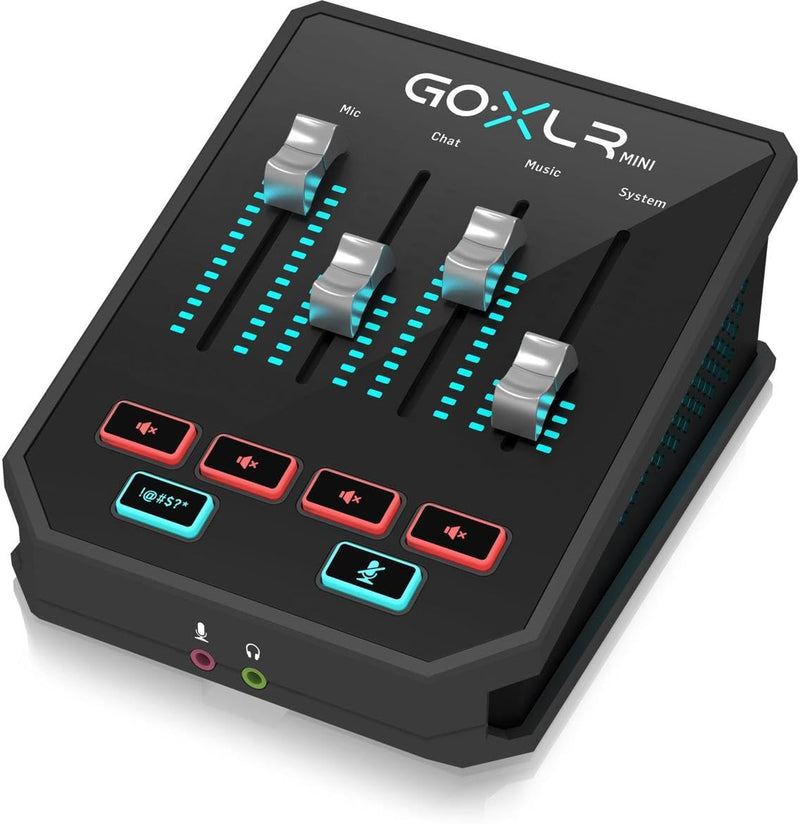 TC Helicon GoXLR MINI Online-Broadcast-Mixer mit USB-/Audio-Schnittstelle und Midas-Vorverstärker, 9