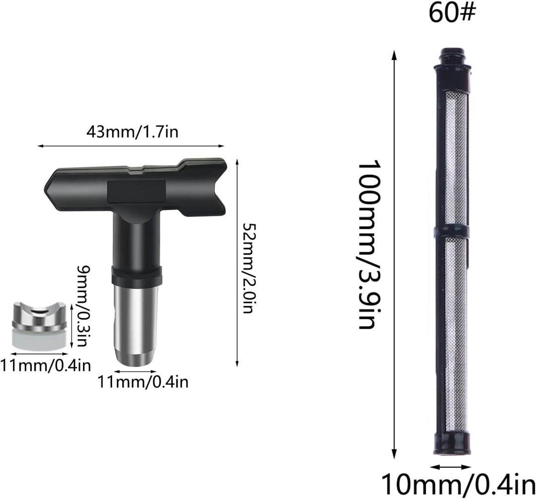 Airless Düse mit Spitzendichtung, Reversible Sprühspitzen, Düsenspitzen für Airless-Farbspritzgeräte