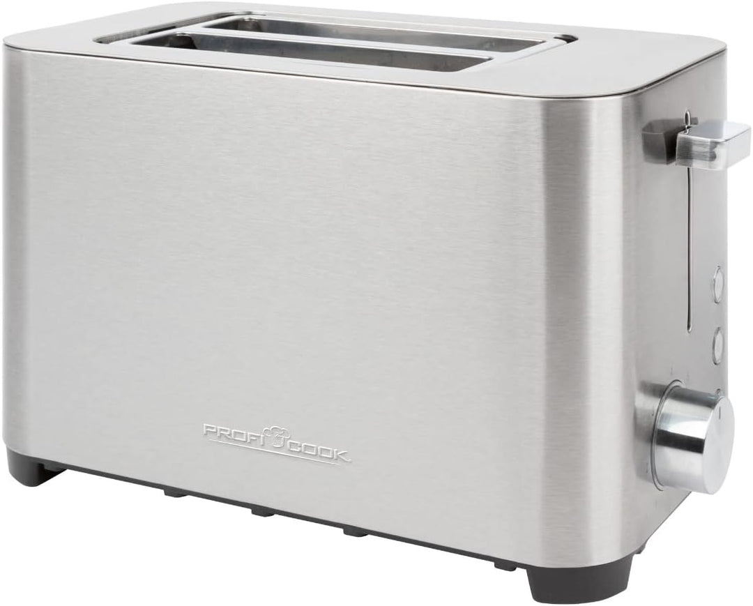 ProfiCook® Toaster | 2 Scheiben-Toaster | Edelstahlgehäuse | Wide Slot | Brötchenaufsatz (abnehmbar)