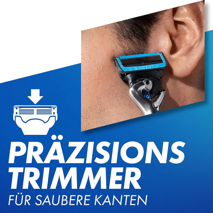 Gillette ProShield Chill Rasierklingen für Rasierer, 4 Ersatzklingen für Nassrasierer Herren mit 5-f