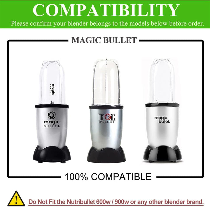 3 Stk Ersatz Entsafter Klingen für Magic Bullet Mixer, Ersatzklinge mit Dichtungen Zubehör für Magic