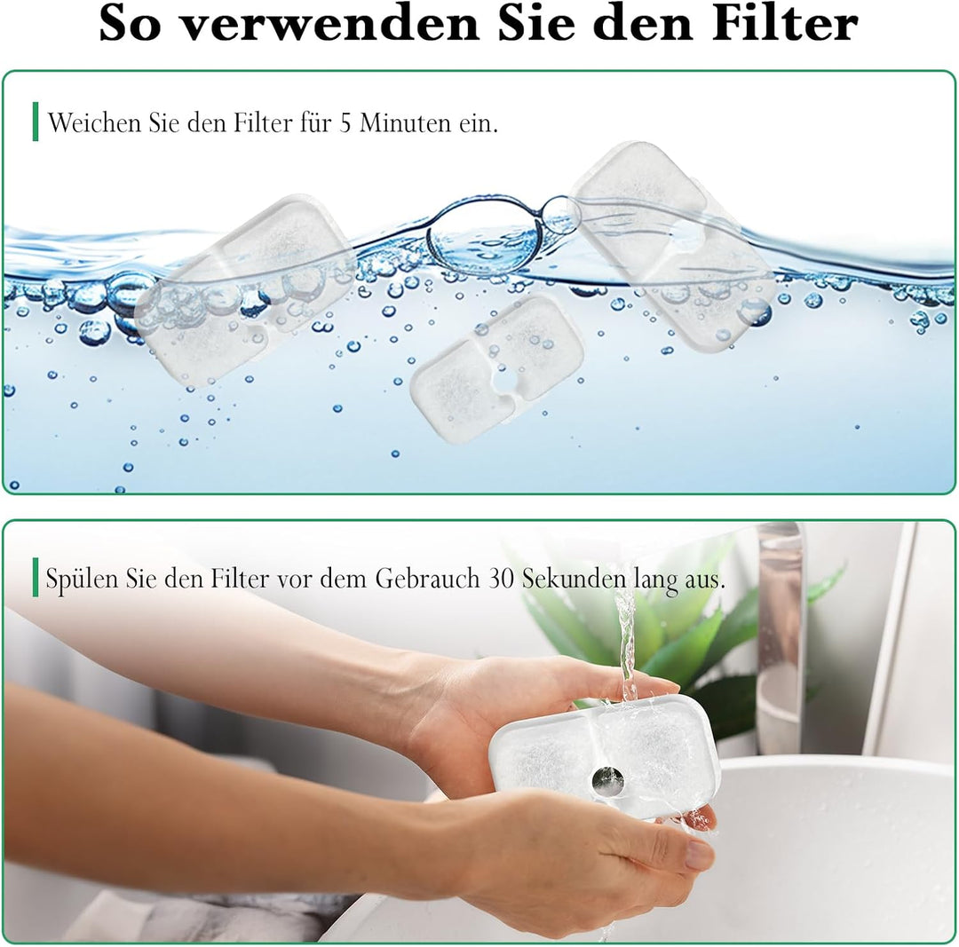 40 Stück Filter Katzenbrunnen, Dockstream Trinkbrunnen für Katze PLWF005, PLWF115, PLWF105, Trinkbru