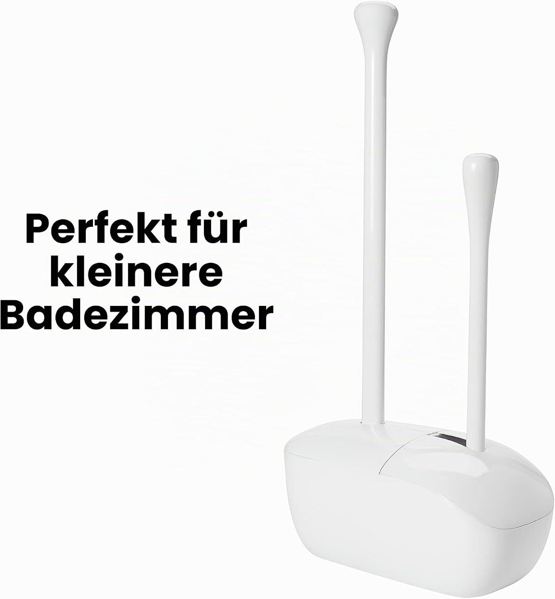 OXO Good Grips Hideaway WC-Bürste und Kolben, Weiss Set, Set