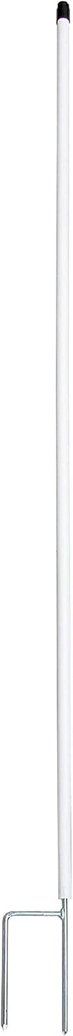 Weidezaunpfahl Kunststoffpfahl rund 138cm x 19mm Plus Doppelspitze Nagel 10 St.