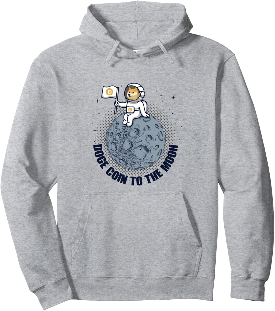 Lustige Krypto Kryptowährung Dogecoin To The Moon Pullover Hoodie