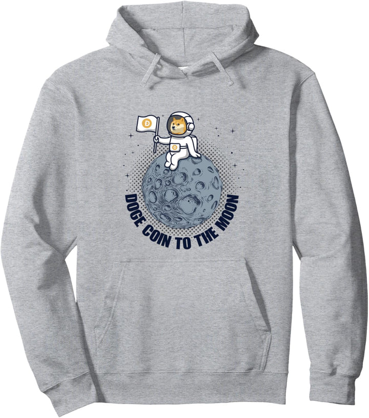 Lustige Krypto Kryptowährung Dogecoin To The Moon Pullover Hoodie