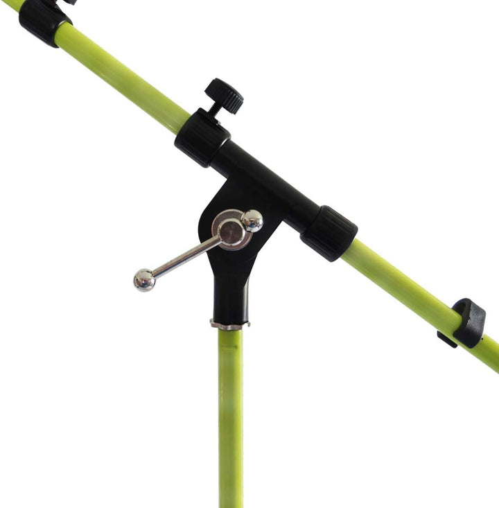 keepdrum MS106 YW Mikrofonständer Mikrofonstativ mit Galgen Gelb, Gelb