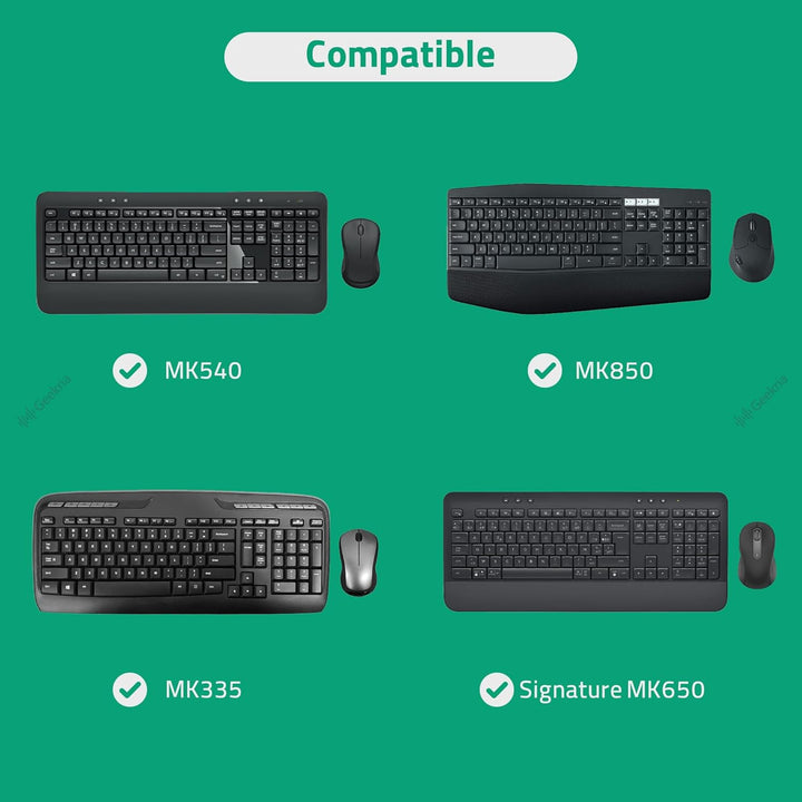 GEEKRIA Tastatur- & Maus-Set Hartschalen-Etui, kompatibel mit Logitech G613 / MK540 / MK850 / MK335