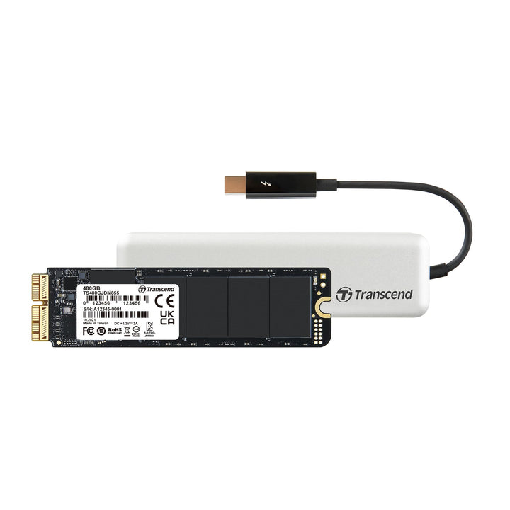 Transcend 480GB Highspeed JetDrive Thunderbolt PCIe™ Gen3 x4 Portable SSD Speichererweiterung für Ma