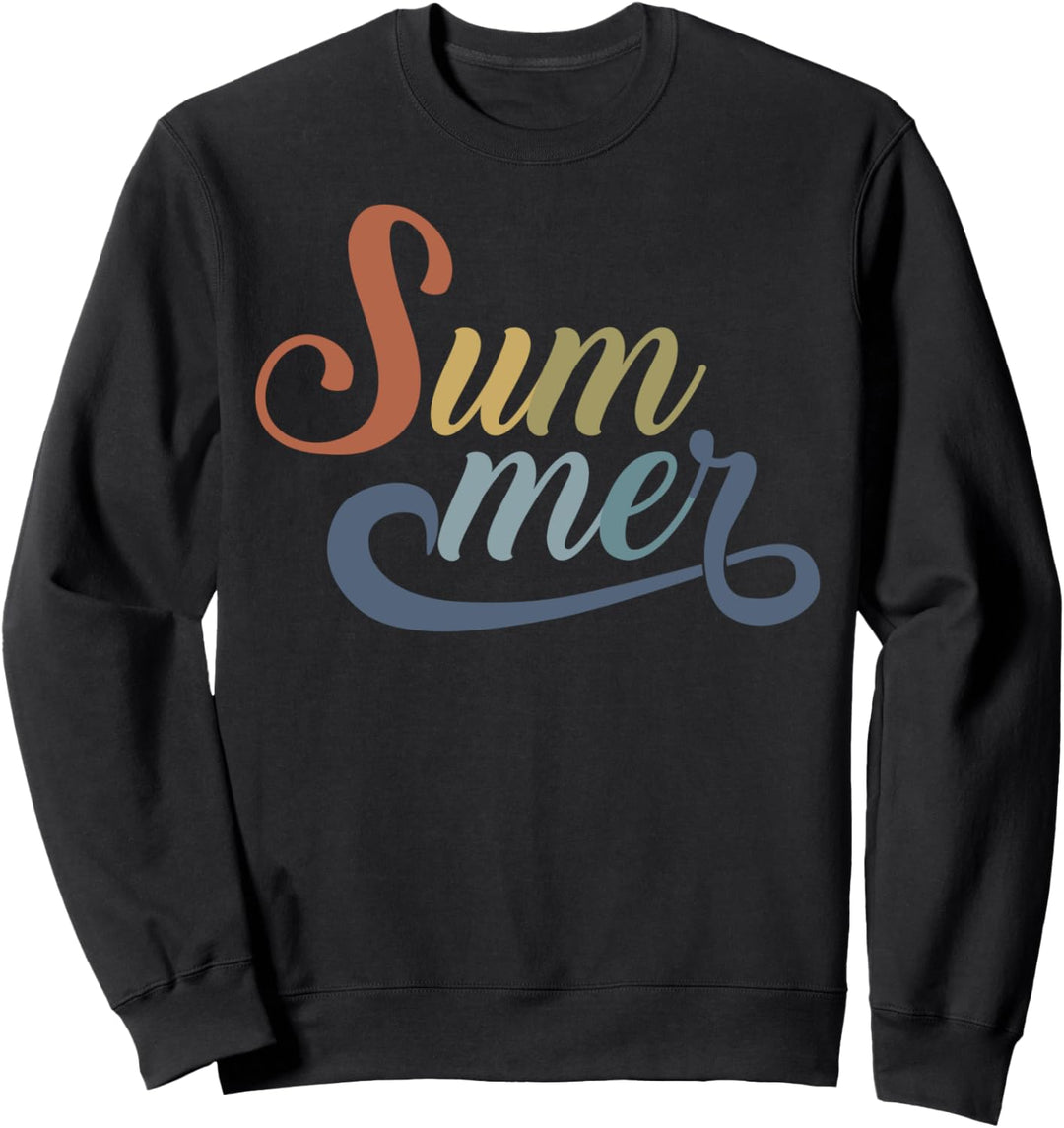 Trendy Sweet Summer Color Palette Script Sweatshirt