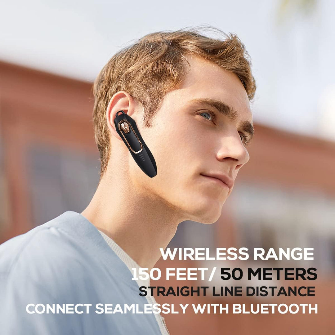 Micool Headset Bluetooth V5.0, Geräuschunterdrückung Freisprech Bluetooth Headset Handy 30 Stunden G