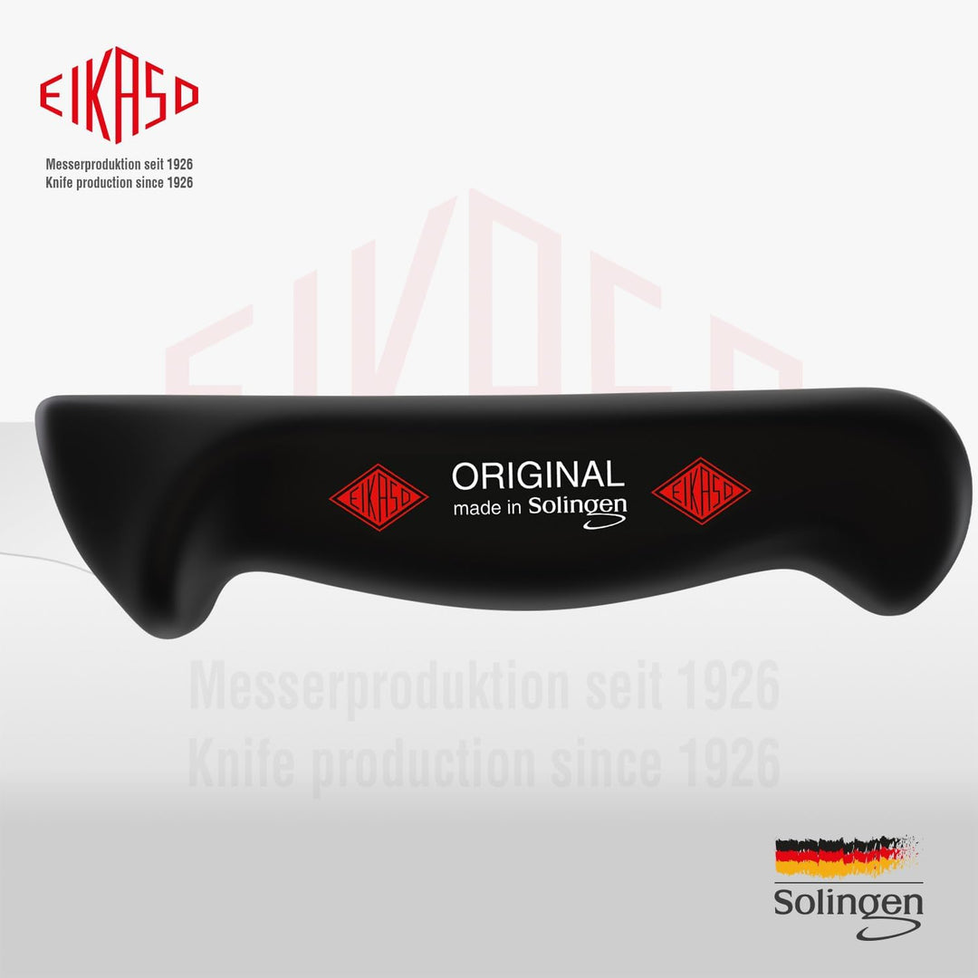 EIKASO Solingen Ausbeinmesser gerade 13cm Klinge steif aus Molybdänstahl 1.4116 Profi Fleischmesser