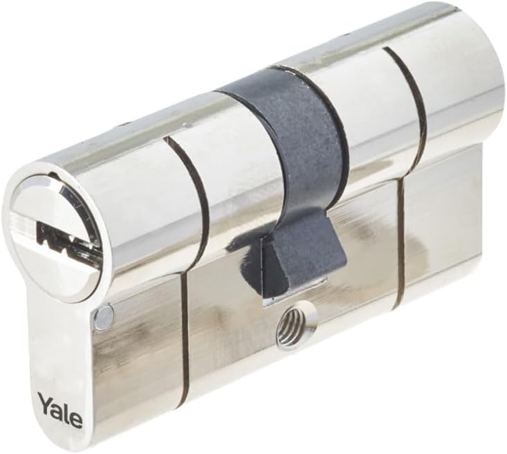 Yale 2100 Serie Europrofil-Doppelzylinder 27/35 mm Poliertes Chrom: Sicherheitszylinder mit 10-Stift