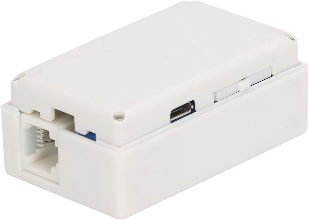 TELREC01 Telefonrecorder, RJ11-Schnittstelle, Micro-USB-Ladeschnittstelle, Weisses Telefonleitungsau