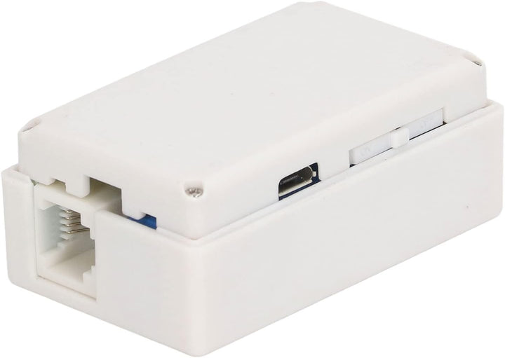 TELREC01 Telefonrecorder, RJ11-Schnittstelle, Micro-USB-Ladeschnittstelle, Weisses Telefonleitungsau