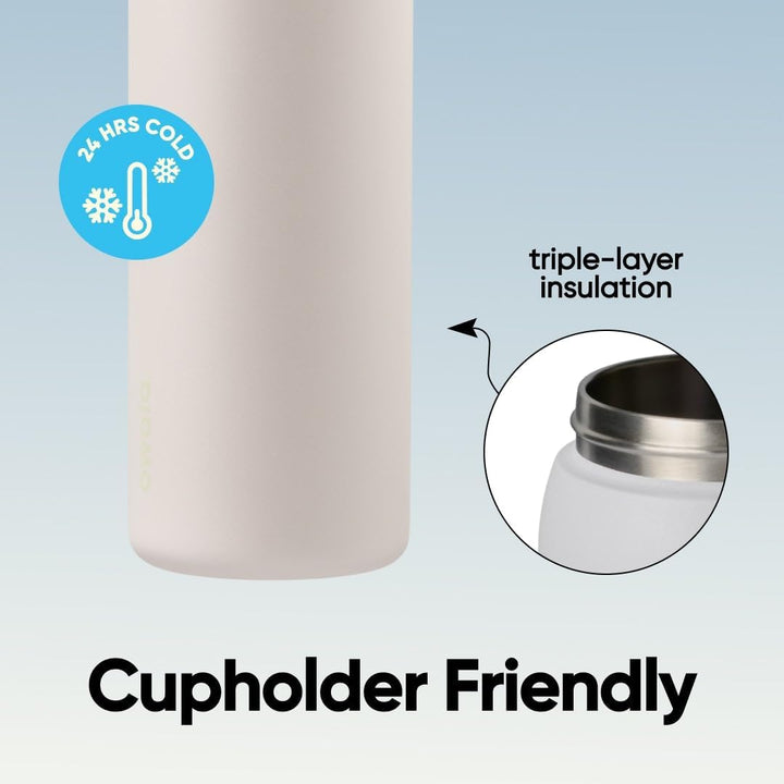 Owala FreeSip Isolierte Edelstahl Trinkflasche mit Strohhalm, 945 ml – BPA-frei, optimal für Sport,