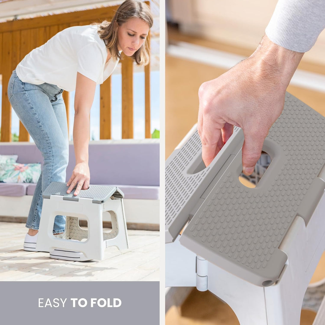 VIGAR - Zusammenklappbarer Hocker - Modell Compact Zeroline - 32 cm Höhe - 80% recycelter Kunststoff