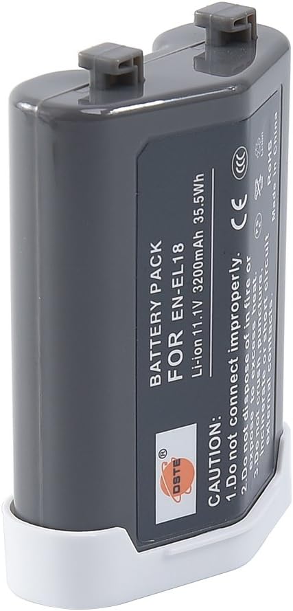 DSTE EN-EL18 ENEL18 Ersatz Batterie Akku Kompatibel mit Nikon D4, D4S, D800, D800E