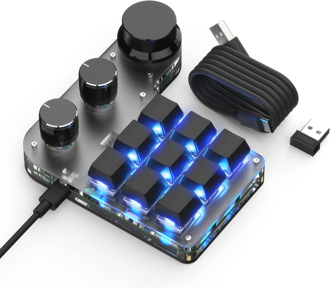 BRIMFORD Benutzerdefinierte Mini-Tastatur - Mechanisch, Hot-Swap-Tasten, RGB programmierbare für Mak