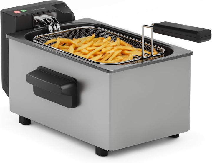 Tristar Fritteuse, 3L Kapazität, 2000 W, Cool Zone Technologie, Edelstahl, Einstellbares Thermostat,