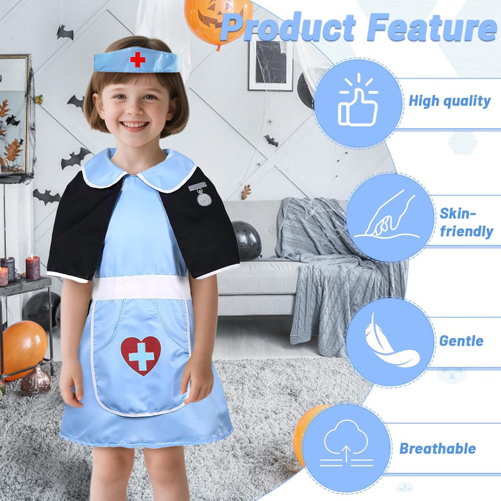 Halloween Nurse, Krankenschwester-Set, Nurse Costume, Ordensschwester Kostüm, Krankenschwester Hallo