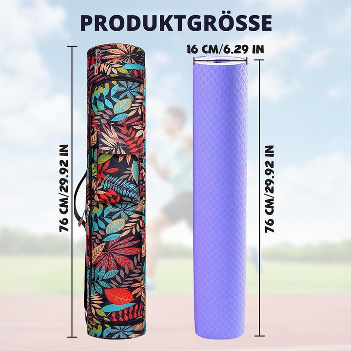 Aucuu Yogatasche, Yogamatte Tasche, Sporttasche Damen mit Nassfach &amp; Flaschentasche, Verstellbarer S