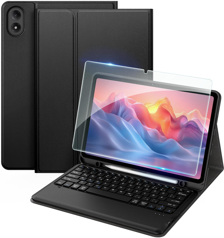 EasyAcc Tastatur Hülle Kompatibel mit Xiaomi Redmi Pad 2 Pro 12.1 Zoll 2025 mit Schutzfolie, [QWERTZ