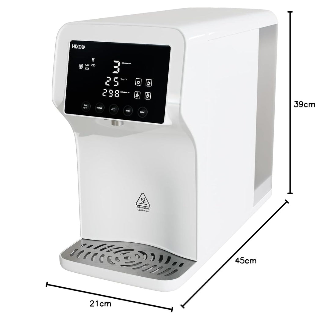 Osmoseanlage (RO) – Auftisch-Wasserfilter | mit variablen Temperaturstufen (bis ~100°C) & TDS-Anzeig