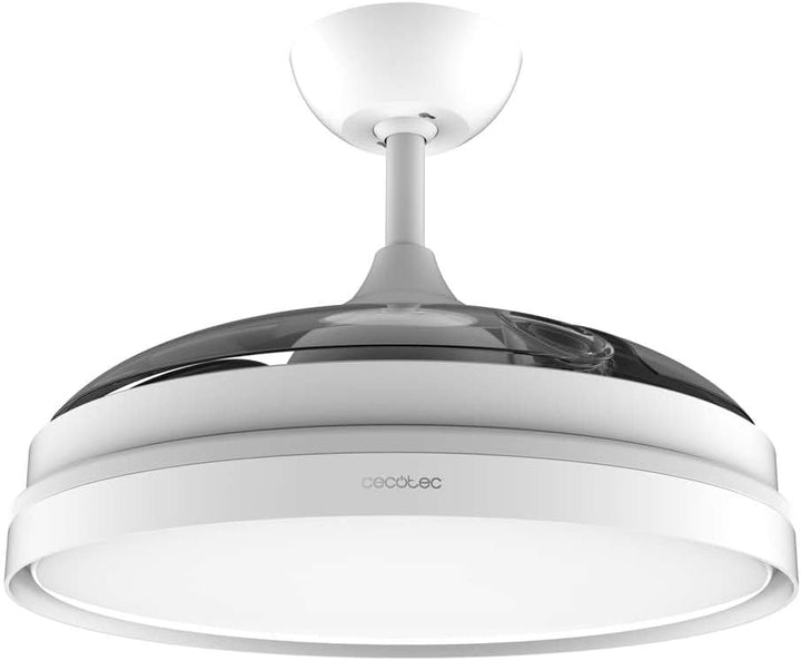 Cecotec Deckenventilator EnergySilence Aero 4280 Invisible White, 106 cm | Integrierte Lampe, 3 Lich