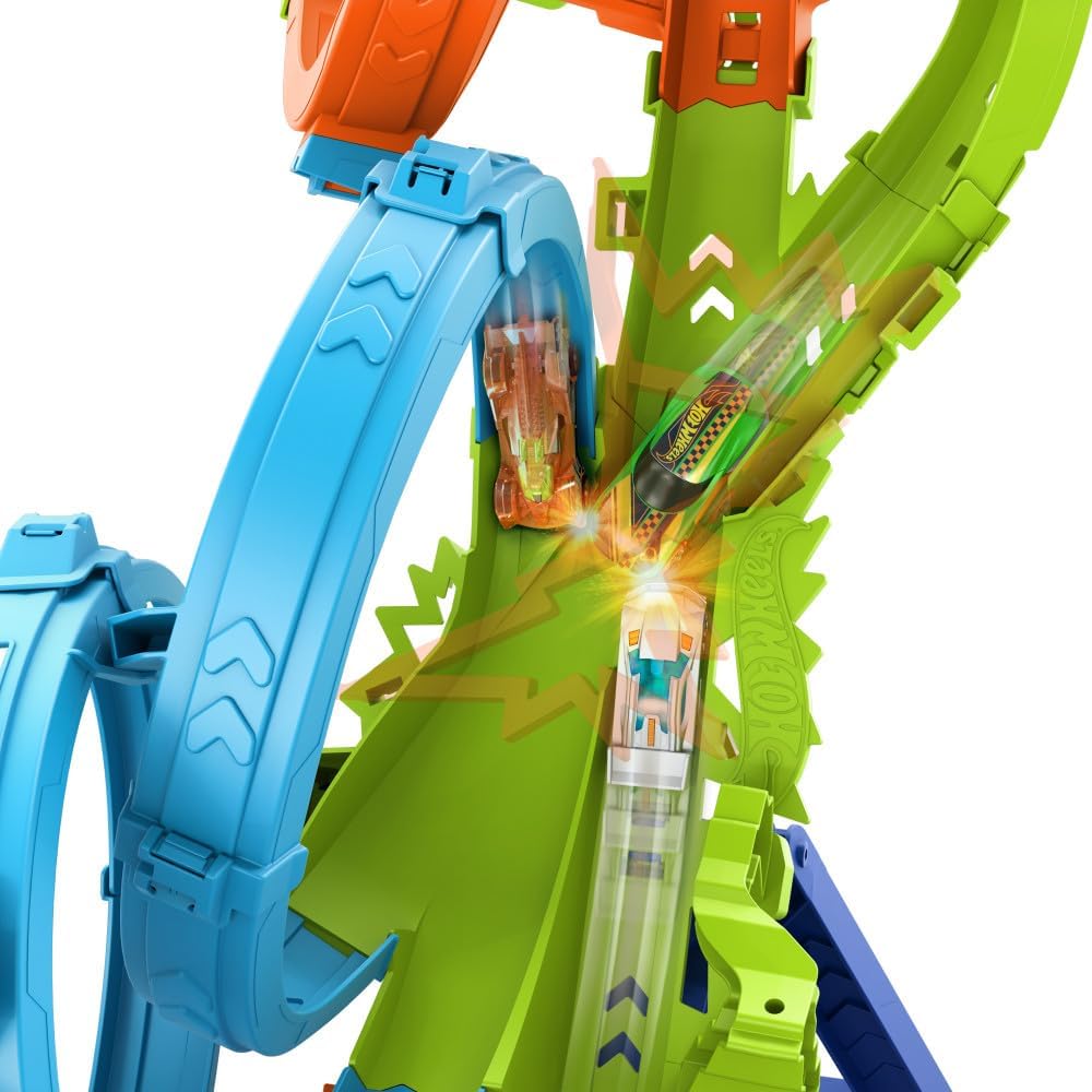 Hot Wheels Action 4 Loopings Crash Gefahr