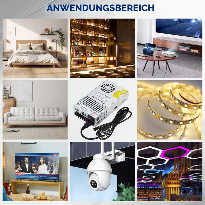 MEISHILE 24V 25A 600W Netzteil Schaltnetzteile Universal Stromversorgung AC to DC Transformator mit